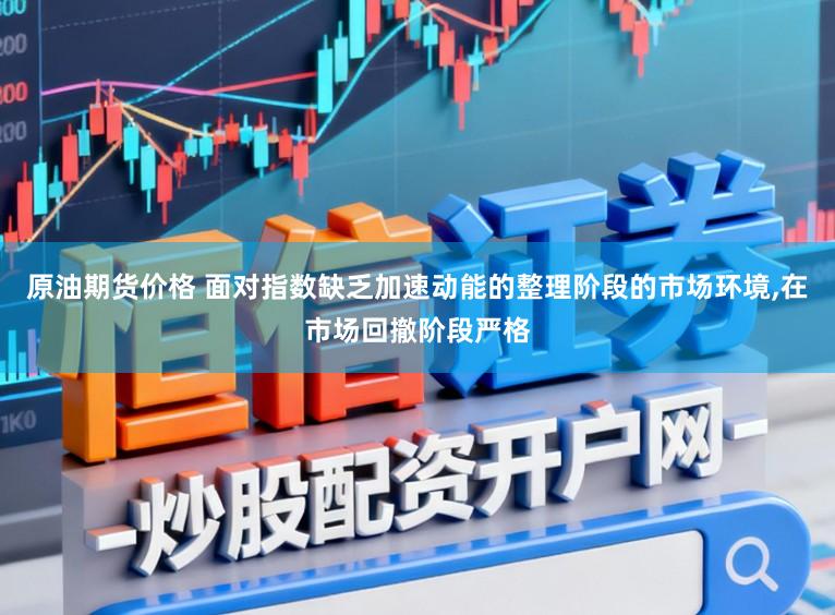 原油期货价格 面对指数缺乏加速动能的整理阶段的市场环境,在市场回撤阶段严格