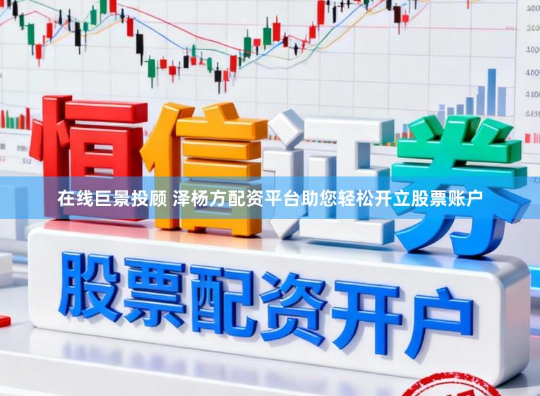 在线巨景投顾 泽杨方配资平台助您轻松开立股票账户